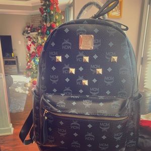 Black MCM Bookbag